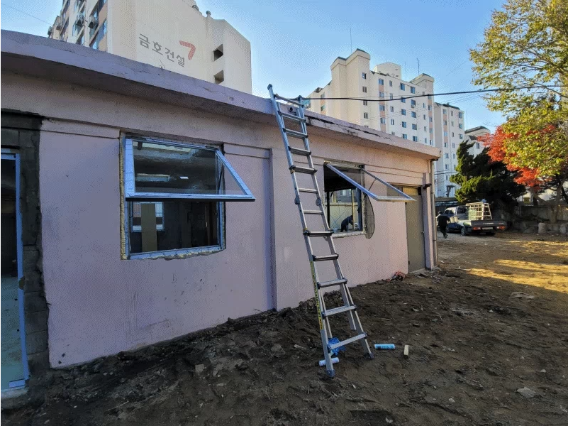 들창 작업 사진